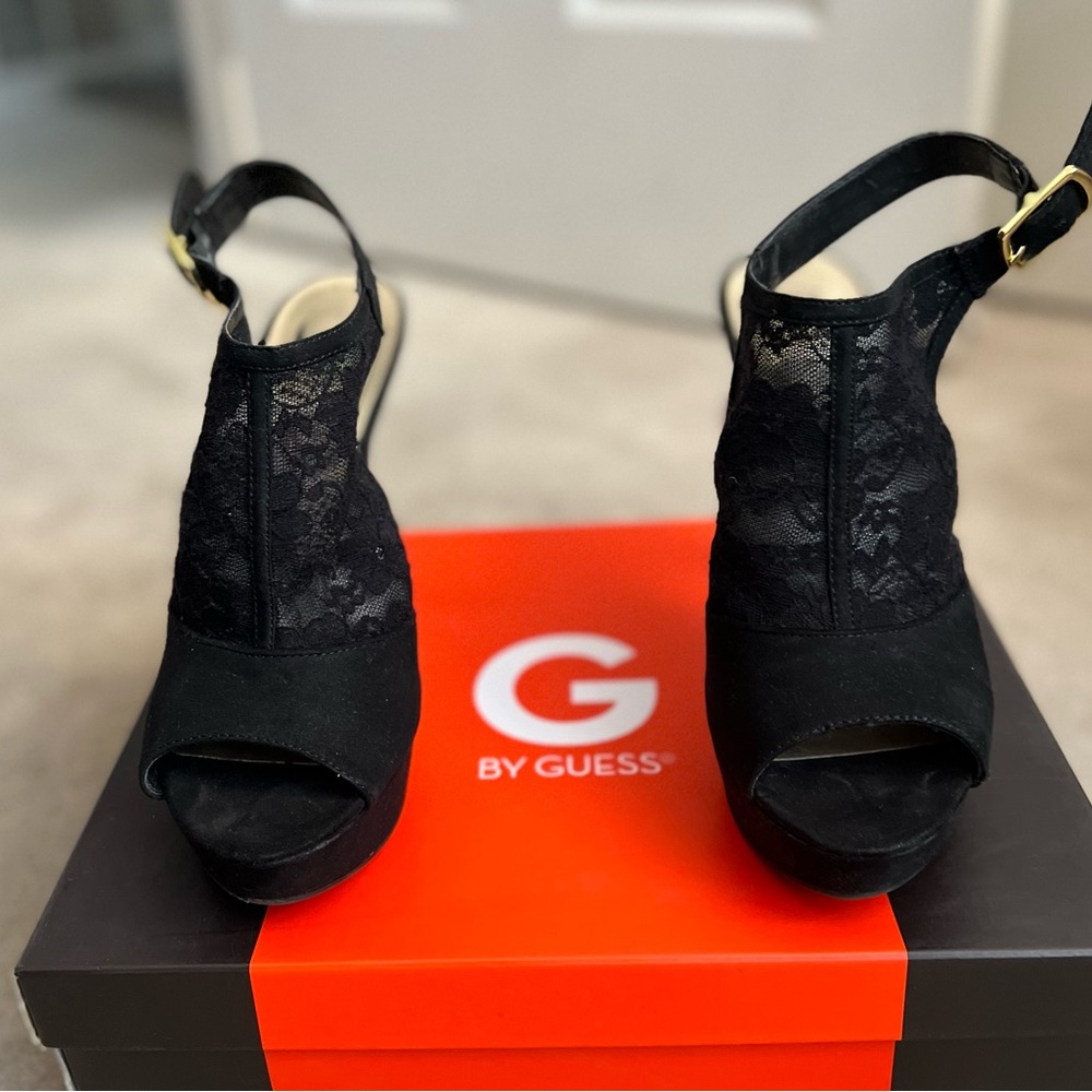 Black Platform Heels - Picture 2 of 4
